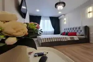 Центр города с видом на реку Белая, Уфа