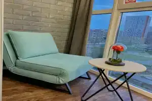 Уютная квартира с видом на мост влюбленных и шикарный закат, Тюмень
