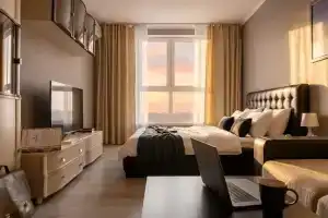 Панорама города и гор, Краснодар