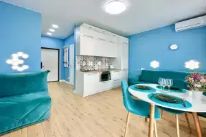 Апартамент с видом на море и бассейном, Кудепста