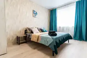 Уютная квартира с панорамным балконом, Алексино
