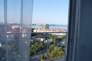 Квартира с видом на море с уютного балкона с качелей!, Геленджик
