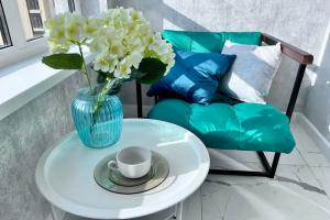 Квартира небесная синева класса люкс в ЖК Жигулина роща