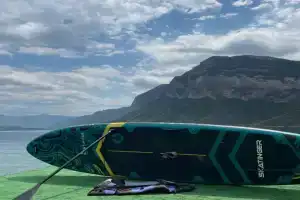 Отдых у водохранилища в горах