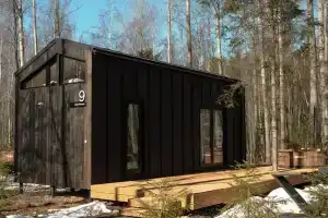 Уютный дом в лесу до 4-х с купелью фурако и мангалом