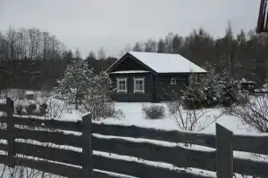 Деревенский дом и баня, Федосьино