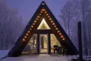 Домик А-фрейм с купелью, Заозёрск