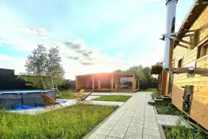 Шале с баней и сибирским чаном с подсветкой 3.0