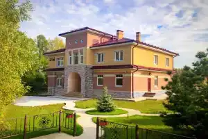 Современный новый дом с баней и банным чаном, Икша