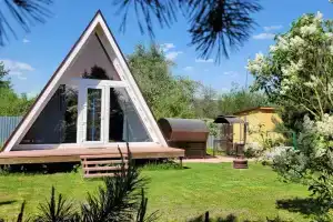 Дом A-frame с баней, Орехово-Зуево
