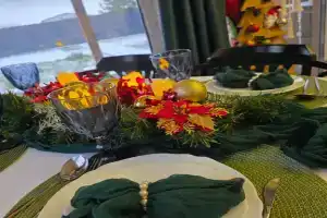 Дом с джакузи под открытым небом