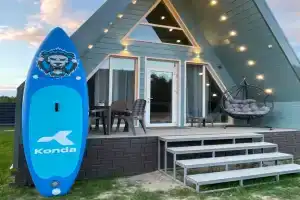 Уютный дом аттик А-фрейм у Снетковского озера