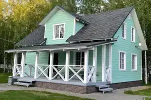 Коттедж на озере Вуокса со своим пляжем и баней, Кротово