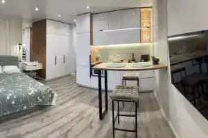 Уютная студия с дизайнерским ремонтом рядом с центром, Хабаровск