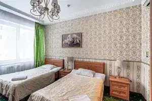 Двухместный номер с раздельными кроватями рядом с метро Люблино, Москва