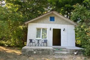 Домик целиком в лесу на берегу залива в Ласкино