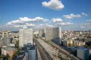 Просыпайтесь с видом на Москву, Кремль, Храм Христа Спасителя с 23 этаж, Москва