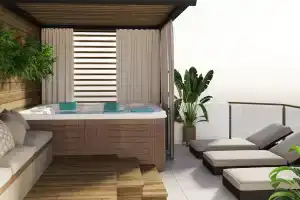 Четырёхместный люкс свыходом натеррасу 12, Береговое