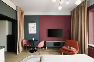 Дизайнерская студия в новом жк, свежий ремонт, кондиционер, бойлер