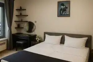 Двухместный номер с 1 кроватью стандарт с отдельным входом, завтраком и парковкой, Сочи