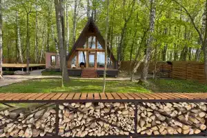 Уникальное место для отдыха на высоком берегу Волги