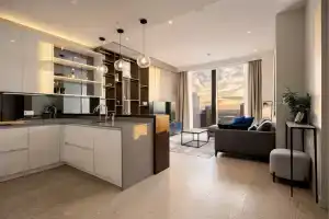 Апартаменты Neva Panorama City на 60 этаже с видом на небоскребы, Москва