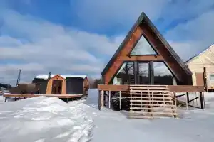 Дом «A-frame на Ладожском озере»