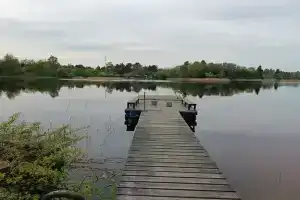 Дом у озера Вуокса с беседкой и баней, Горы