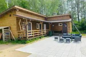 Домик с русской баней на дровах + сибирский банный чан