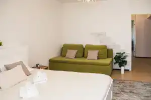 Просторные апартаменты с видом на лес и озеро