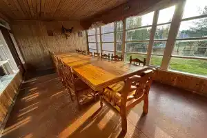 Ретро-дача с баней на берегу лесного озера, Сяндеба