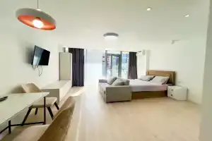 Просторные апартаменты с боковым видом на море в Batumi View