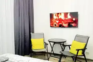 Уютная студия с панорамным видом на город, Красноярск