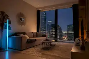 Апартаменты AV Mood в Москва Сити 51 этаж с колонкой от AV Aparts