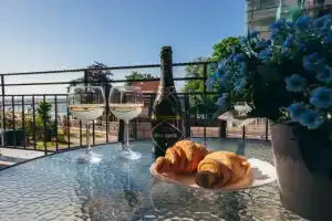 Квартира Olive marine resort с видом на море и большой террасой, Пионерский