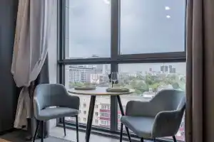 Элитный апартамент с шикарным видом и кроватью King Size, Москва