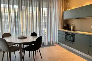 Апартаменты с сауной и террасой у курорта охта парк, Мистолово