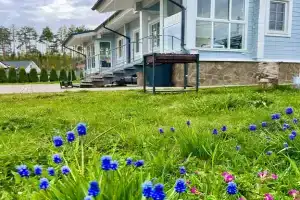 Большой дом с сауной и камином Озеро Лунное