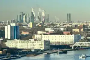 Студия с красивым видом на Москву-реку, Москва