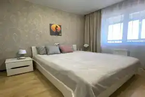 Уютная квартира с кондиционером в центре с шикарным видом на город