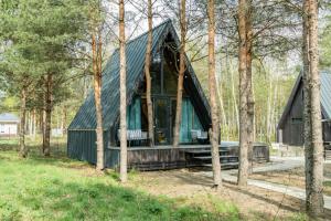 A-Frame из натурального дерева без купели, Красный Огорок