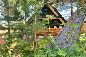 Уютный дом в стиле A-frame