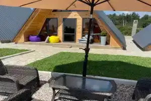 Атмосферный дом a-frame на берегу моря, Гудаута