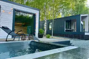 Happy Dacha стильный барнхаус с баней возле Иннополиса