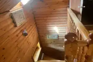 Дома деревне, дача в поместье, коттедж в лесу