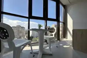 Солнечная студия  с видом на море и закат!