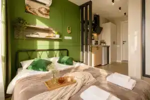 InHome24 уютная студия 5 мин от метро Стрешнево Москва Wi-Fi, Москва
