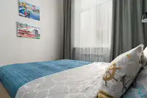 Квартира морская звезда с видом на море и балконом, Геленджик