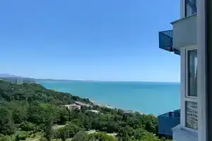 Квартира с шедевральный видом на море и город, Мацеста