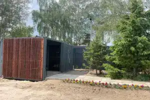 Модульный дом с русской баней в двух шагах от озера